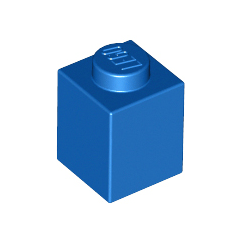 Blue Brick 1 x 1