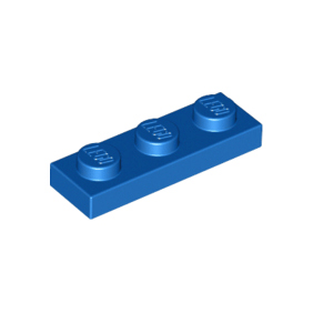 Blue Plate 1 x 3