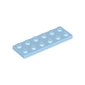 Bright Light Blue Plate 2 x 6