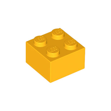 Bright Light Orange Brick 2 x 2