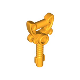 Bright Light Orange Minifigure, Utensil Key, Ornamented with 1 Stud