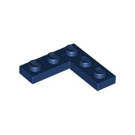 Dark Blue Plate 3 x 3 Corner