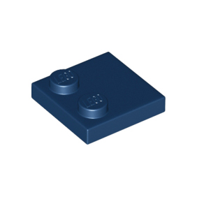 Dark Blue Tile, Modified 2 x 2 with Studs on Edge