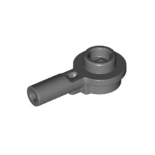 Dark Bluish Gray Bar 1L with 1 x 1 Round Plate with Hollow Stud