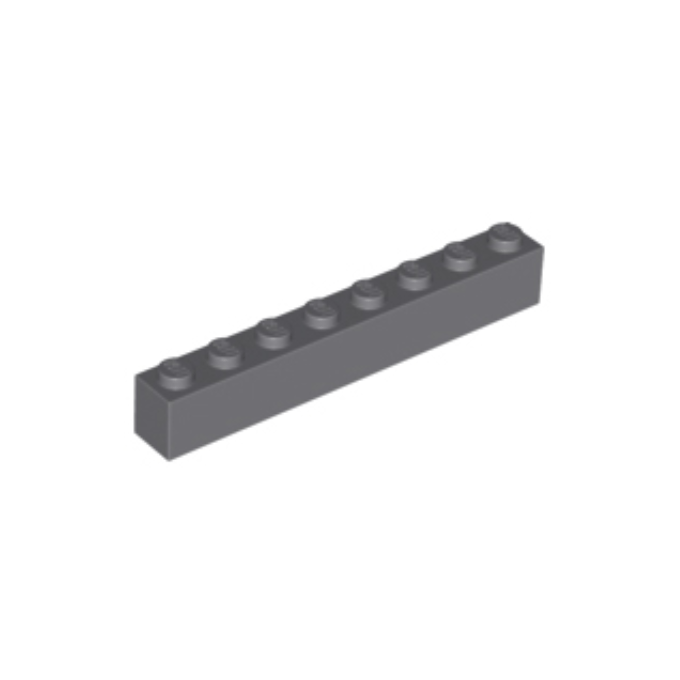 Dark Bluish Gray Brick 1 x 8