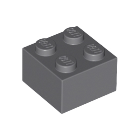 Dark Bluish Gray Brick 2 x 2