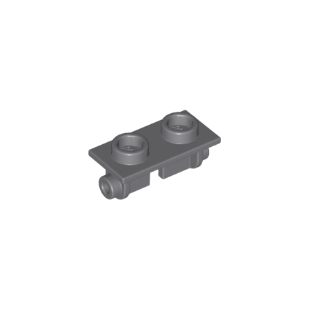 Dark Bluish Gray Hinge Brick 1 x 2 Top Plate
