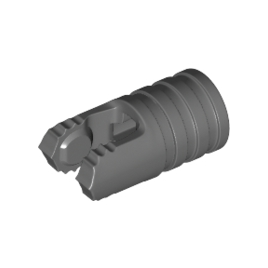 Dark Bluish Gray Hinge Cylinder 1 x 2 Locking with 2 Fingers and Axle Hole on Ends without Slots