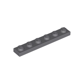 Dark Bluish Gray Plate 1 x 6