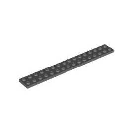 Dark Bluish Gray Plate 2 x 16