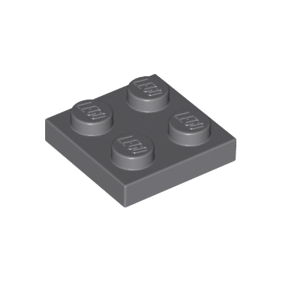Dark Bluish Gray Plate 2 x 2