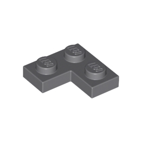 Dark Bluish Gray Plate 2 x 2 Corner