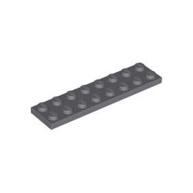 Dark Bluish Gray Plate 2 x 8