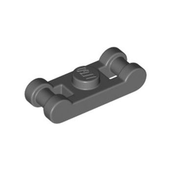 Dark Bluish Gray Plate, Modified 1 x 1 with Bar Handles on Ends