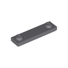 Dark Bluish Gray Plate, Modified 1 x 4 with 2 Studs with Groove