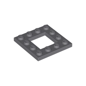 Dark Bluish Gray Plate, Modified 4 x 4 with 2 x 2 Open Center