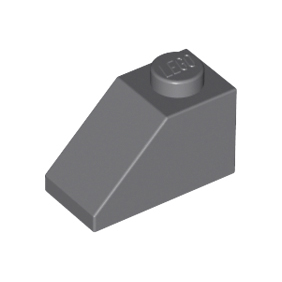 Dark Bluish Gray Slope 45 2 x 1
