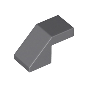 Dark Bluish Gray Slope 45 2 x 1 with Cutout without Stud