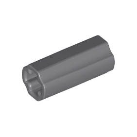 Dark Bluish Gray Technic, Axle Connector 2L Smooth with x Hole + Orientation