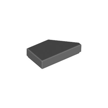 Dark Bluish Gray Tile, Modified 1 x 2 Wedge Left