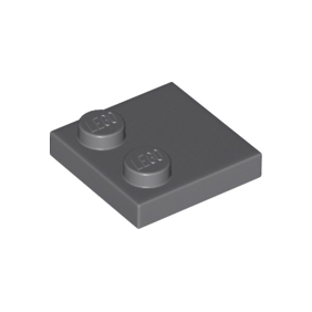 Dark Bluish Gray Tile, Modified 2 x 2 with Studs on Edge