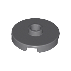 Dark Bluish Gray Tile, Round 2 x 2 with Open Stud