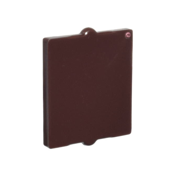 Dark Brown Glass for Window 1 x 2 x 2 Flat Front