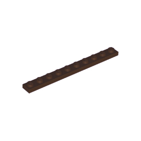 Dark Brown Plate 1 x 10
