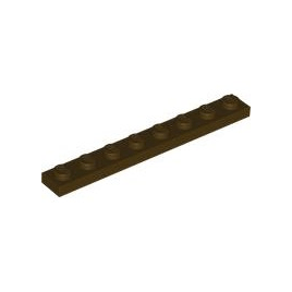 Dark Brown Plate 1 x 8