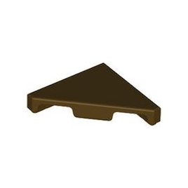Dark Brown Tile, Modified 2 x 2 Triangular