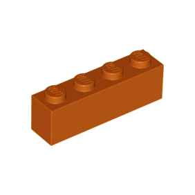 Dark Orange Brick 1 x 4