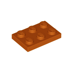 Dark Orange Plate 2 x 3