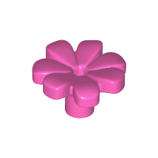 Dark Pink Plant Flower with Bar and Small Pin Hole