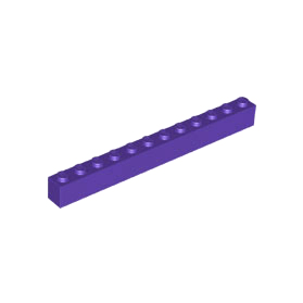 Dark Purple Brick 1 x 12