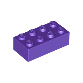 Dark Purple Brick 2 x 4