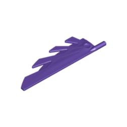 Dark Purple Wing 9L with Stylized Feathers