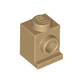 Dark Tan Brick, Modified 1 x 1 with Headlight