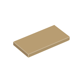 Dark Tan Tile 2 x 4