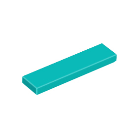 Dark Turquoise Tile 1 x 4
