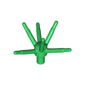 Green Plant Flower Stem with Bar and 6 Stems