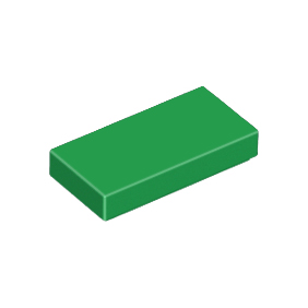 Green Tile 1 x 2