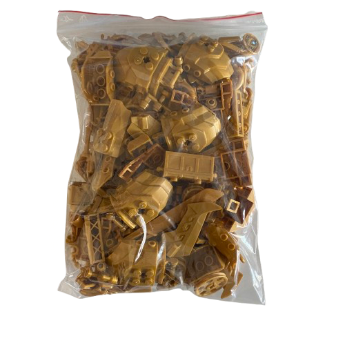 LEGO i lösvikt | 200 gram | Guldig mix