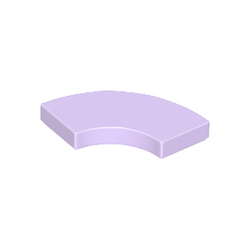 Lavender Tile, Round Corner 2 x 2 Macaroni