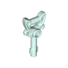 Light Aqua Minifigure, Utensil Key, Ornamented with 1 Stud