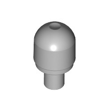 Light Bluish Gray Bar with Light Cover Bulb / Bionicle Barraki Eye