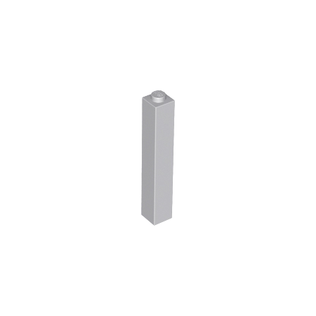 Light Bluish Gray Brick 1 x 1 x 5 - Solid Stud