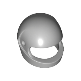 Light Bluish Gray Minifigure, Headgear Helmet Motorcycle Standard