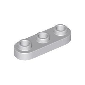Light Bluish Gray Plate, Round 1 x 3 with Open Studs