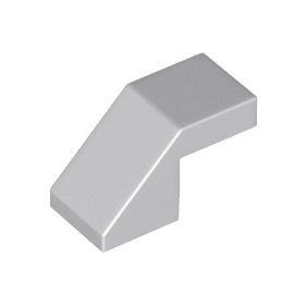 Light Bluish Gray Slope 45 2 x 1 with Cutout without Stud