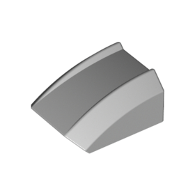 Light Bluish Gray Slope, Curved 2 x 2 Lip
